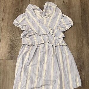 Zara dress blue and white